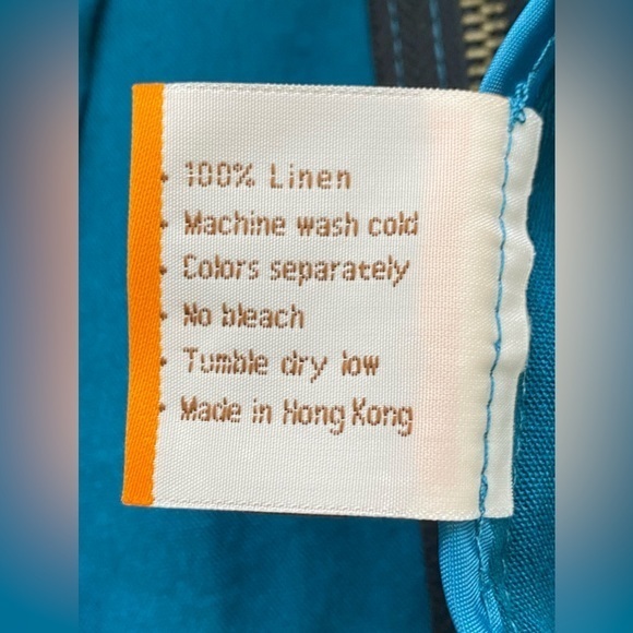 Fridaze Linen Redefined Peacock‎ Blue linen blazer/jacket. - Picture 5 of 5